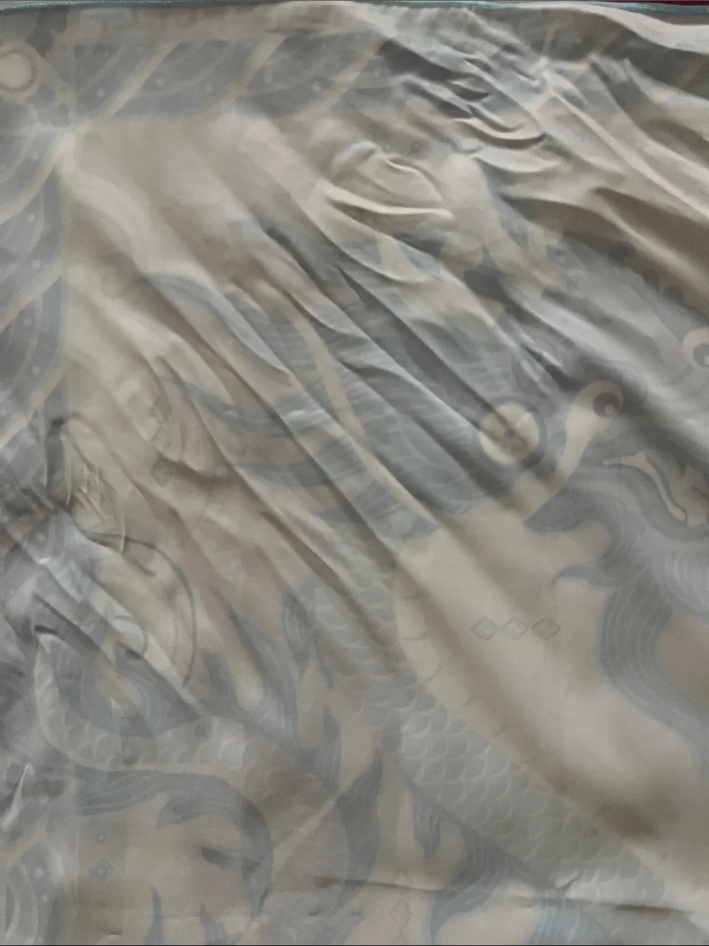 Faux silk handkerchief